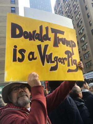  Matt Hall at the NY Women' March, 01/21/2017