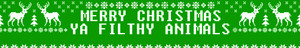 Merry Christmas, Ya Filthy Animals - Fanpop Profile Banner