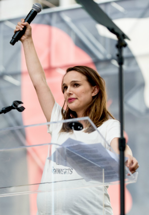  Natalie at the Women's Rally in L.A Jan.21,2017