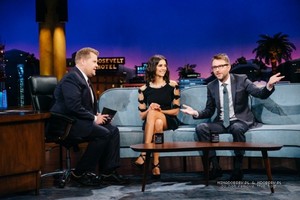 Nina Dobrev at The Late Show With James Corden