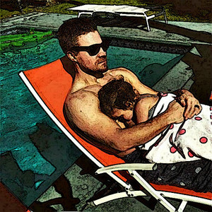  litrato to Painting Mavi and Stephen Amell