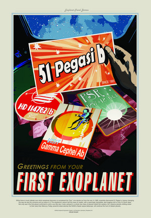  Poster - 51 Pegasi b