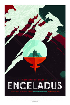  Poster - Enceladus