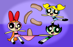  Powerpuff Girls There s baloney in our 느슨한 바지, 바지