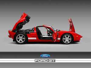 Red Ford GT open