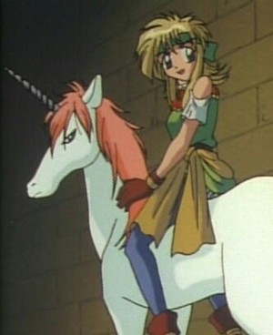  Rubette La Lette rides on an Unicorn