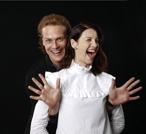  Sam Heughan and Caitriona Balfe in LA Times Photoshoot
