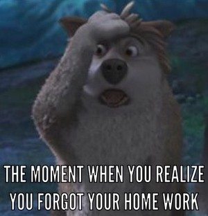 The moment when you realize