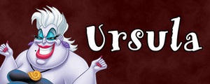  Walt ディズニー Villain Banner - Ursula