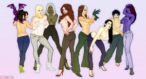 X Babes in Jeans by godfreyescota
