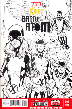  X men battle of the atom sketch cover Von ToddNauck