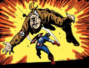  topi, cap punches hitler color