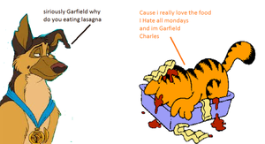 charlie and Garfield crossovers