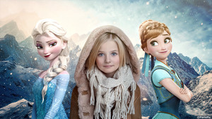  Agniya Barskaya Frozen Anna Elsa Disney Child Model ParisPic