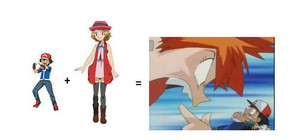  Ash plus Serena= angry Misty