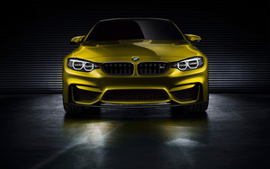  BMW M4 coupe Concept 2013 (Golden) Front View