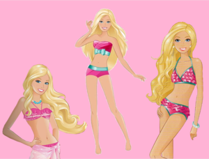  búp bê barbie e i suoi bikini