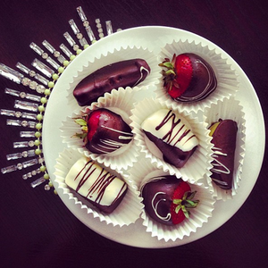  cokelat and Strawberries