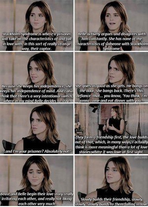  Emma's respond about Belle has Stockholm syndrome