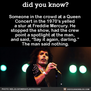  Freddie stands up for himself - live
