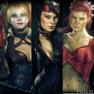  Harley Quinn,Catwoman and Poison Ivy