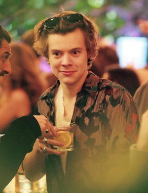  Harry Styles at his 23rd birthday party