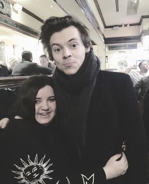 Harry with fans recently