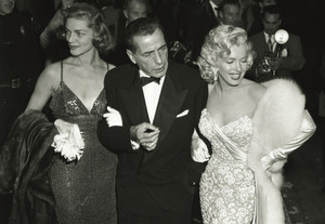  Lauren Becall,Humphrey Bogart and Marilyn Monroe,At The Oscars 1953