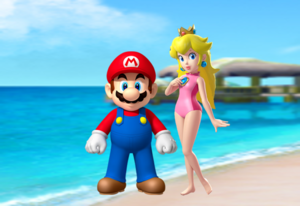  Mario and pesca, peach Summer Couple