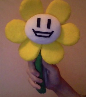 My Handmade Flowey the Flower Plushie!