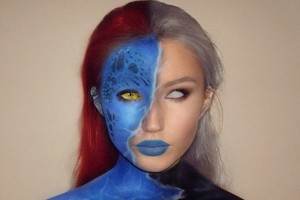 Mystique and Storm Face Paint pt. 1