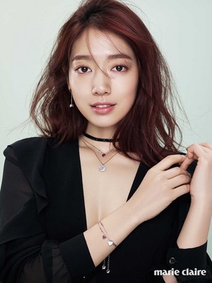 PARK SHIN HYE MODELS SWAROVSKI JEWELRY FOR MARCH MARIE CLAIRE