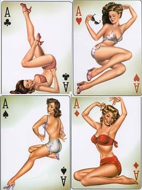  Pin Up Girls...Playing Card