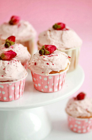  rosado, rosa cupcakes