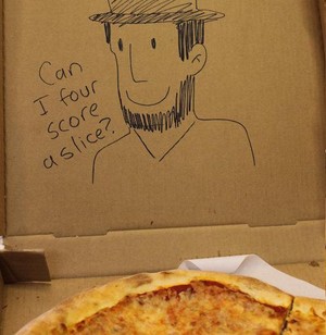  피자 Box 링컨 Drawing