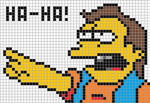  Simpson character pixel reference
