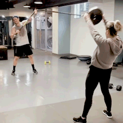  Stephen and Emily training together