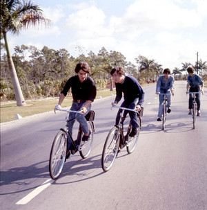  The Fab Four goes bike riding