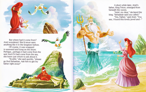  Walt ডিজনি বই – The Little Mermaid: Ariel and the Aquamarine Jewel (English Version)