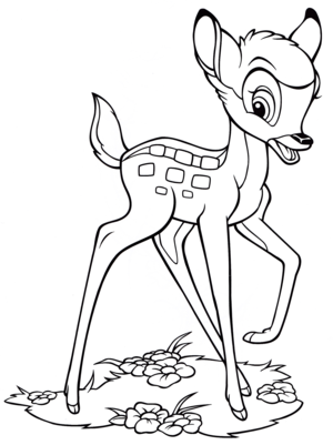  Walt Disney Coloring Pages - Bambi
