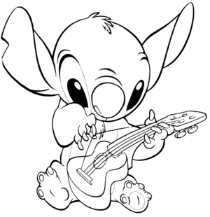  Walt 迪士尼 Coloring Pages – Stitch