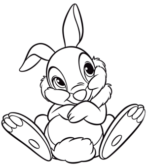 Walt ディズニー Coloring Pages – Thumper