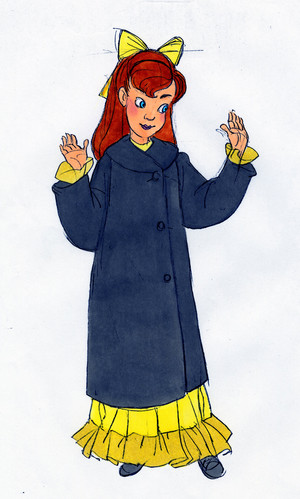 Young Anastasia character designs