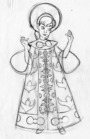  Young Công chúa Anastasia character designs for Công chúa Anastasia