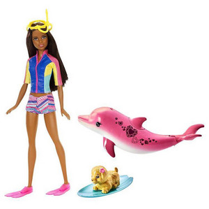  2017 Barbie lumba-lumba, ikan lumba-lumba Magic Doll