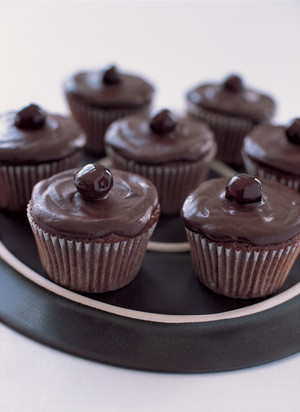  Schokolade kirsche Cupcakes