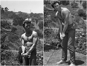  Clint Eastwood playing golf (early 60s)