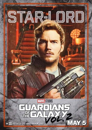  Guardians Of The Galaxy Vol. 2 ~ Character Poster - Star-Lord