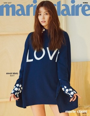  HAN HYO JOO WEARS MICHAEL KORS FOR COVER OF MAY MARIE CLAIRE