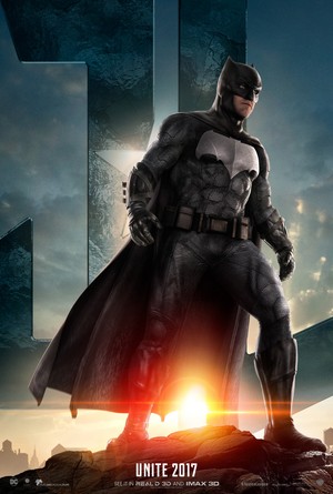  Justice League (2017) Poster - Ben Affleck as 蝙蝠侠